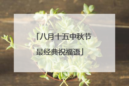 八月十五中秋节最经典祝福语