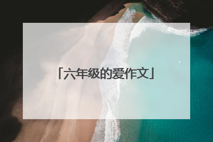 六年级的爱作文