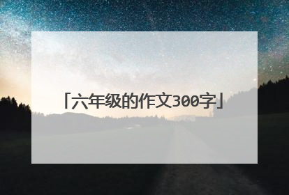 六年级的作文300字