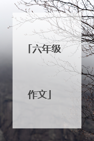 六年级作文