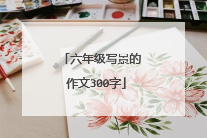 六年级写景的作文300字