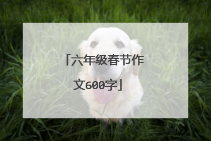 六年级春节作文600字