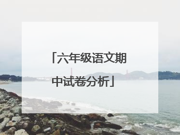 六年级语文期中试卷分析