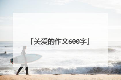关爱的作文600字