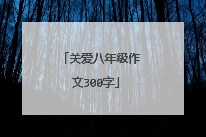 关爱八年级作文300字