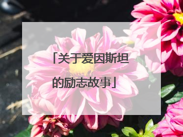 关于爱因斯坦的励志故事