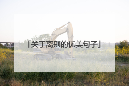 关于离别的优美句子