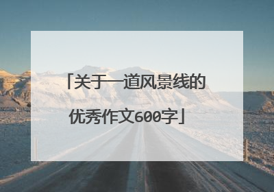关于一道风景线的优秀作文600字