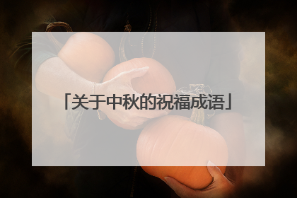 关于中秋的祝福成语