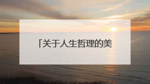 关于人生哲理的美文(有多少发多少)快,急!!!