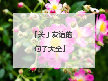关于友谊的句子大全