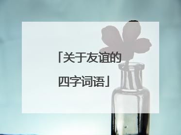 关于友谊的四字词语