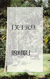 关于元旦的对联