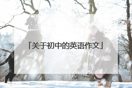 关于初中的英语作文