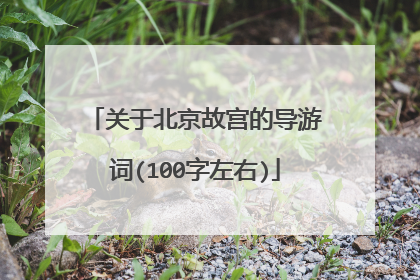 关于北京故宫的导游词(100字左右)