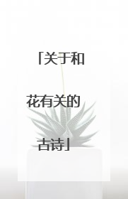 关于和花有关的古诗