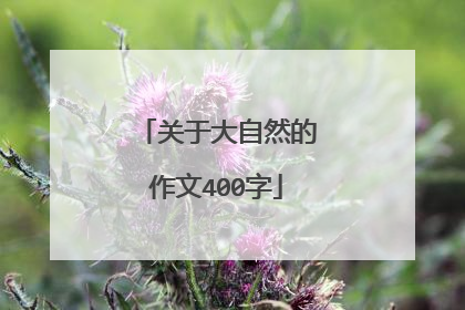 关于大自然的作文400字