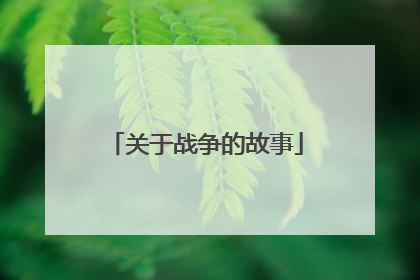 关于战争的故事