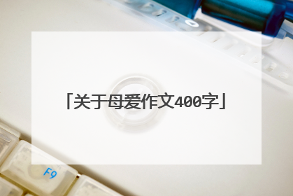 关于母爱作文400字