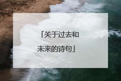 关于过去和未来的诗句