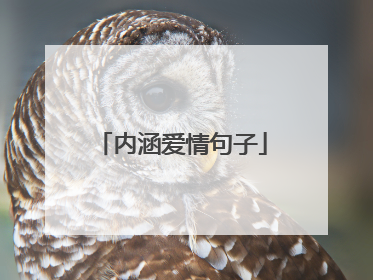内涵爱情句子