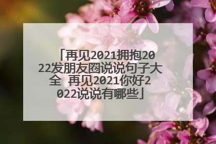 再见2021拥抱2022发朋友圈说说句子大全 再见2021你好2022说说有哪些