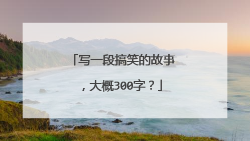 写一段搞笑的故事，大概300字？