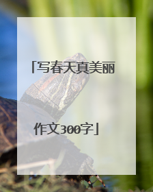 写春天真美丽作文300字