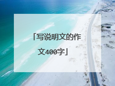 写说明文的作文400字