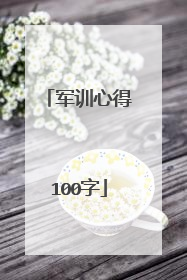 军训心得100字
