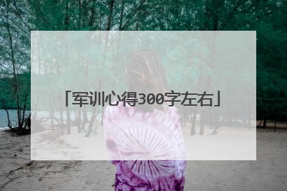 军训心得300字左右