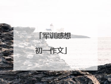 军训感想初一作文