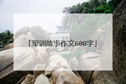 军训故事作文600字