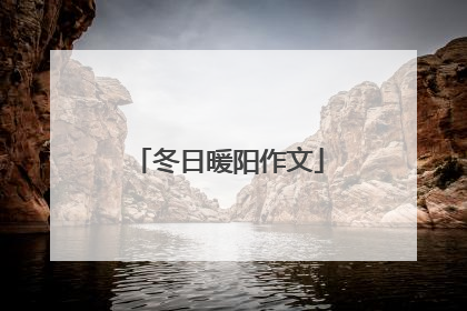 冬日暖阳作文