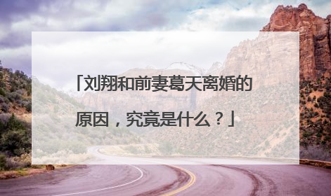 刘翔和前妻葛天离婚的原因，究竟是什么？