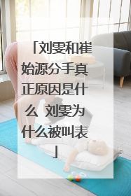 刘雯和崔始源分手真正原因是什么 刘雯为什么被叫表