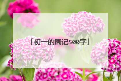 初一的周记500字