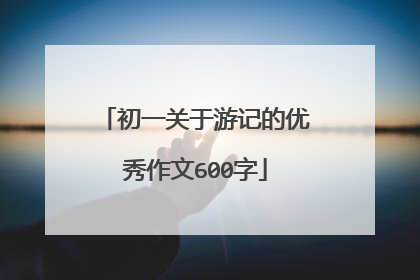 初一关于游记的优秀作文600字