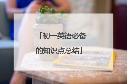 初一英语必备的知识点总结