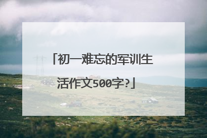 初一难忘的军训生活作文500字?