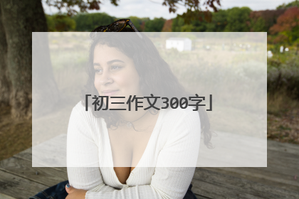 初三作文300字