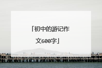 初中的游记作文600字