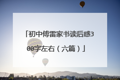 初中傅雷家书读后感300字左右（六篇）