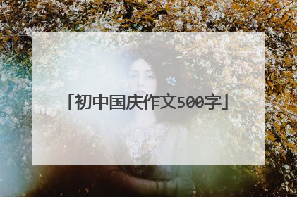 初中国庆作文500字