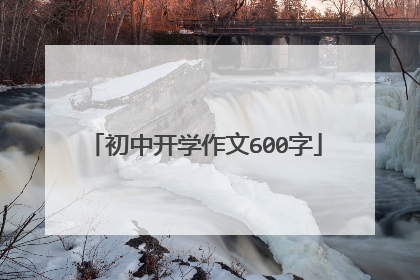 初中开学作文600字