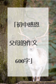 初中感恩父母的作文600字