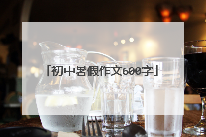 初中暑假作文600字