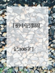 初中记事周记300字