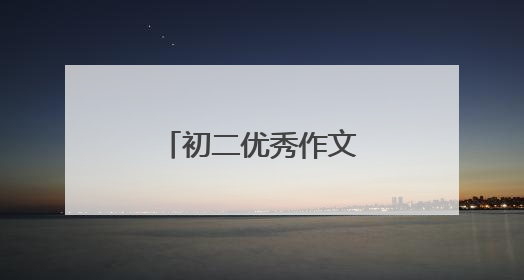 初二优秀作文600字大全