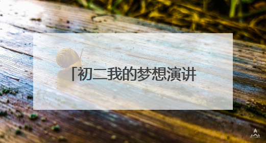 初二我的梦想演讲稿700字5篇